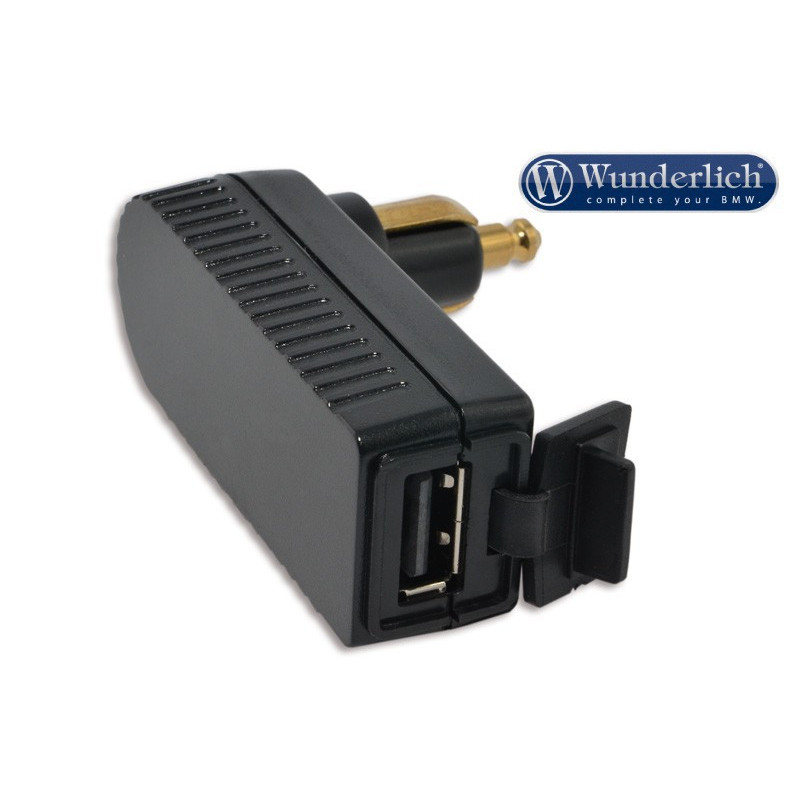 Kątowa wtyczka DIN z wejściem USB (12V) typ BMW
