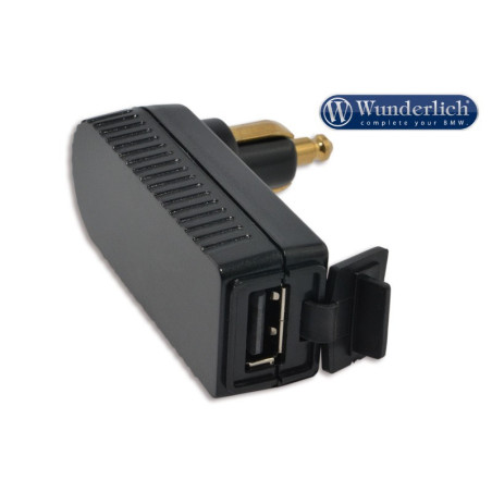 Kątowa wtyczka DIN z wejściem USB (12V) typ BMW