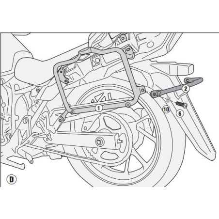 Stelaż pod kufry boczne Monokey do Suzuki DL250 V-Strom [17-] - Givi PL3116 (zgodny z Kappa KL3116)