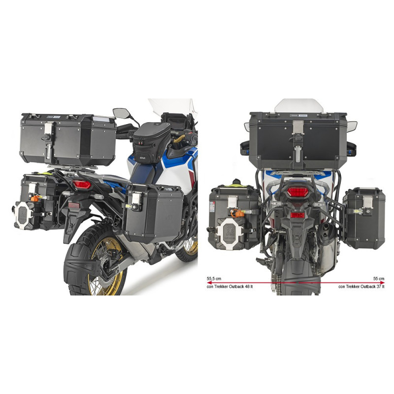 Stelaż pod kufry boczne Trekker Outback do Honda CRF1100L Africa Twin Adventure Sport- GIVI PLO1178CAM