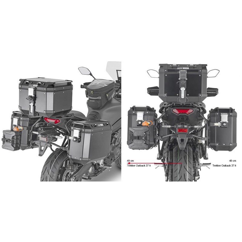 Stelaż pod kufry boczne Givi Trekker Outback PLO2159CAM do Yamaha TRACER 9 (21)
