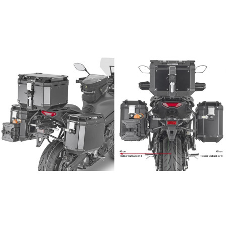 Stelaż pod kufry boczne Givi Trekker Outback PLO2159CAM do Yamaha TRACER 9 (21)