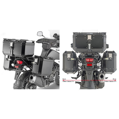 Stelaż pod kufry boczne Trekker Outback do Suzuki V-STROM 1050 - PLO3118CAM