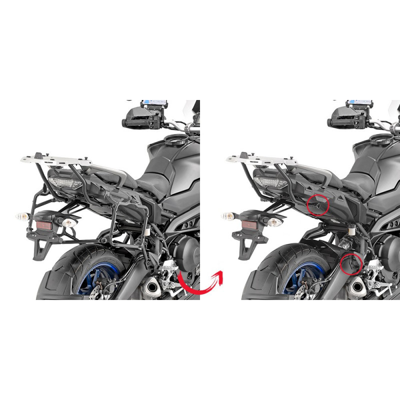 Stelaż pod kufry boczne Monokey do Yamaha MT-09 Tracer /GT [18-] - Givi PLR2139 (zgodne z Kappa KLR2139)