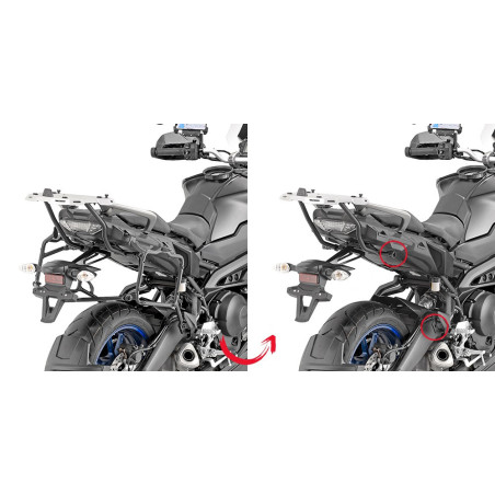 Stelaż pod kufry boczne Monokey do Yamaha MT-09 Tracer /GT [18-] - Givi PLR2139 (zgodne z Kappa KLR2139)