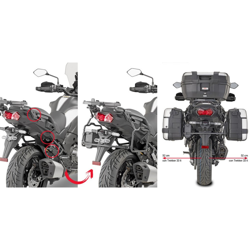 Stelaż pod kufry boczne GIVI PLR4126 do KAWASAKI VERSYS 1000 / VERSYS 1000 SE (19-20)