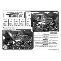 Stelaż pod kufry boczne Monokey Side do Honda CBF500 [04-12], CBF600 [04-12], CBF100 - Givi PLX174 (zgodny z Kappa KLX174)