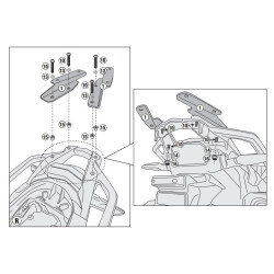 Stelaż pod kufer centralny do Honda CRF1000L Africa Twin [18-] - Givi SR1162 (zgodny z Kappa KR1162)