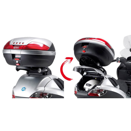 Stelaż pod kufer centralny do Piaggio MP3 125-250-300-400 [06-11] - Givi SR134 (zgodny z Kappa KR134)