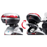 Stelaż pod kufer centralny do Piaggio MP3 125-250-300-400 [06-11] - Givi SR134 (zgodny z Kappa KR134)