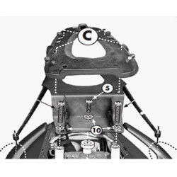 Mocowanie pod kufer centralny do Yamaha T-MAX 500 [08-11] - Givi SR2013M (zgodne z Kappa KR2013M)