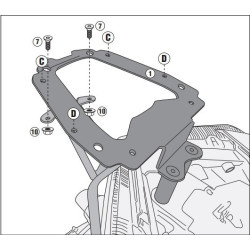 Mocowanie pod kufer centralny do Yamaha X-MAX 400 [18-] - Givi SR2138 (zgodne z Kappa KR2138)