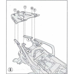 Stelaż pod kufer centralny do Yamaha MT-09 Tracer / GT [18-] - Givi SR2139 (zgodny z Kappa KR2139)