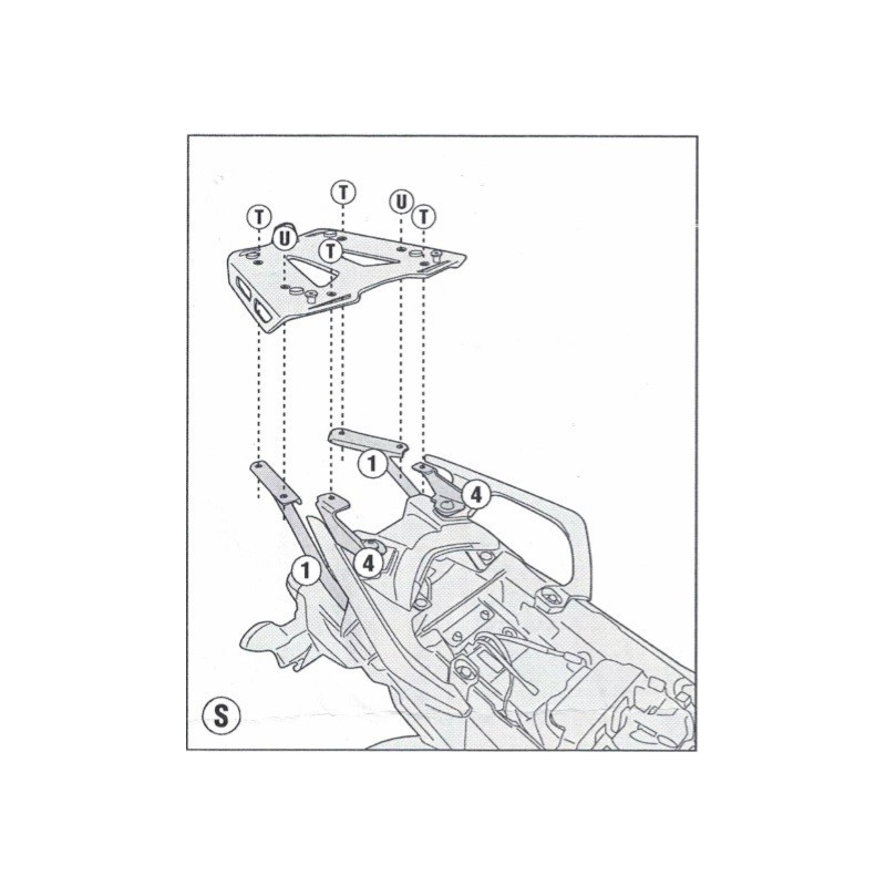Stelaż pod kufer centralny do Yamaha MT-09 Tracer / GT [18-] - Givi SR2139 (zgodny z Kappa KR2139)