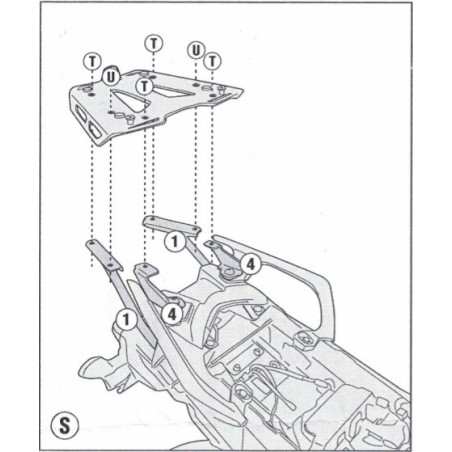 Stelaż pod kufer centralny do Yamaha MT-09 Tracer / GT [18-] - Givi SR2139 (zgodny z Kappa KR2139)