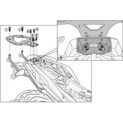 Stelaż pod kufer centralny do BMW G310R [17-] - Givi SR5125 (zgodny z Kappa KR5125)