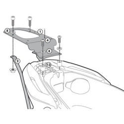 Stelaż pod kufer centralny do Piaggio Mp3 Yourban 125-300 [11-12] - Givi SR5600 (zgodny z Kappa KR5600)