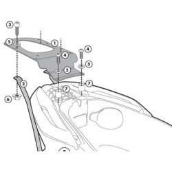 Stelaż pod kufer centralny do Piaggio Mp3 Yourban 125-300 [11-12] - Givi SR5600M (zgodny z Kappa KR5600M)