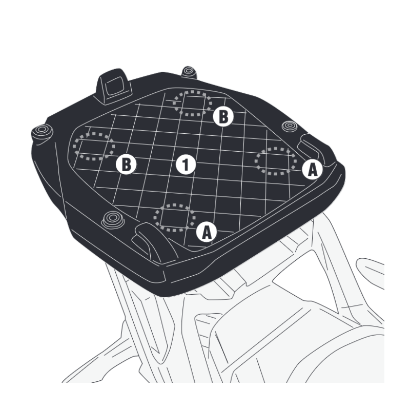 Stelaż pod kufer centralny Givi SR8717 do BENELLI TRK702 X (23-)