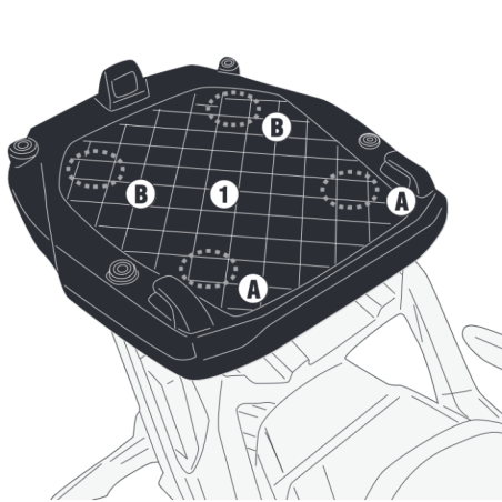 Stelaż pod kufer centralny Givi SR8717 do BENELLI TRK702 X (23-)