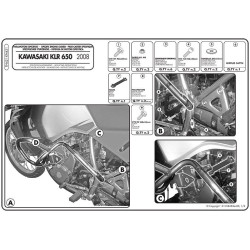 Gmole Givi TN421 (zgodne z Kappa KN421) do Kawasaki KLR 650 Enduro [07-12]
