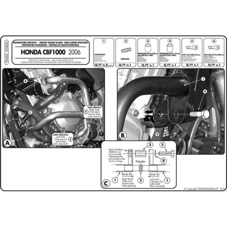 Gmole Givi TN452 (zgodne z Kappa KN452) do Honda CBF1000 [06-09]