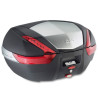 Kufer Givi V47N (czarny, 47 litrów, czerwone odblaski, pokrywa aluminiowa)