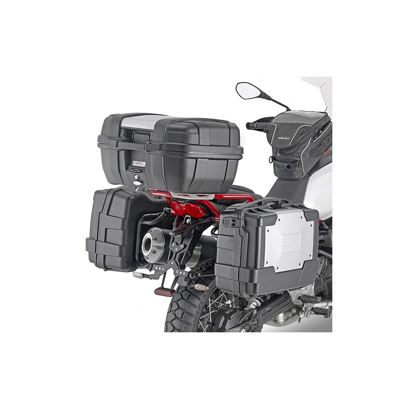 KAPPA STELAŻ KUFRÓW BOCZNYCH SZYBKIEGO MONTAŻU MONOKEY MOTO GUZZI V85 TT (2019) - RÓWNIEŻ POD KUFRY MONOKEY RETRO-FIT KVE K'VENT