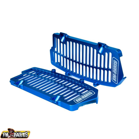 FM-PARTS OSŁONY CHŁODNICY (KRATKI) ALUMINIUM KTM/HUSQVARNA/GAS GAS '20-'25 TBI /TPI KOLOR NIEBIESKI