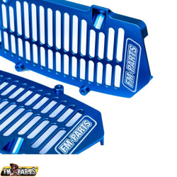 FM-PARTS OSŁONY CHŁODNICY (KRATKI) ALUMINIUM KTM/HUSQVARNA/GAS GAS '20-'25 TBI /TPI KOLOR NIEBIESKI