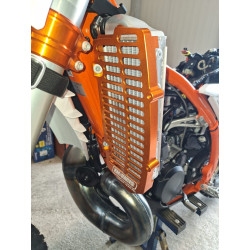 FM-PARTS OSŁONY CHŁODNICY (KRATKI) ALUMINIUM KTM/HUSQVARNA/GAS GAS '20-'25 TBI /TPI KOLOR NIEBIESKI