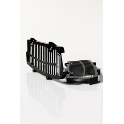 FM-PARTS OSŁONY CHŁODNICY (KRATKI) ALUMINIUM KTM/HUSQVARNA/GAS GAS '20-'25 TBI / TPI KOLOR CZARNY
