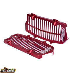 FM-PARTS OSŁONY CHŁODNICY (KRATKI) ALUMINIUM KTM/HUSQVARNA/GAS GAS '20-'25 TBI /TPI KOLOR CZERWONY