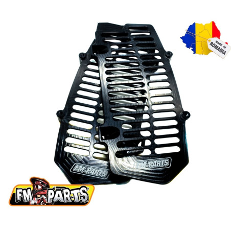 FM-PARTS OSŁONY CHŁODNICY (KRATKI) ALUMINIUM KTM/HUSQVARNA '20-23' KOLOR CZARNY