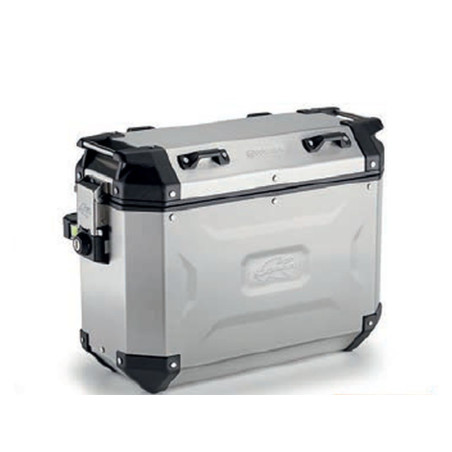 KAPPA 2025/05 KUFER BOCZNY 37L MONOKEY CAM SIDE KVG37A K'VOYAGER ALUMINIOWY LEWY KOLOR SREBRNY