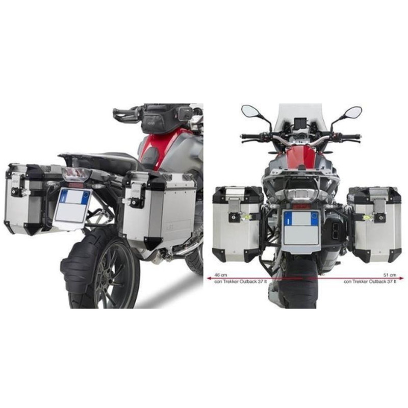 KAPPA STELAŻ KUFRÓW BOCZNYCH MONOKEY CAM SIDE BMW R 1200 GS (13-18), R 1250 GS (19), R 1250 GS Adventure (19) - POD KUFRY KFR K'