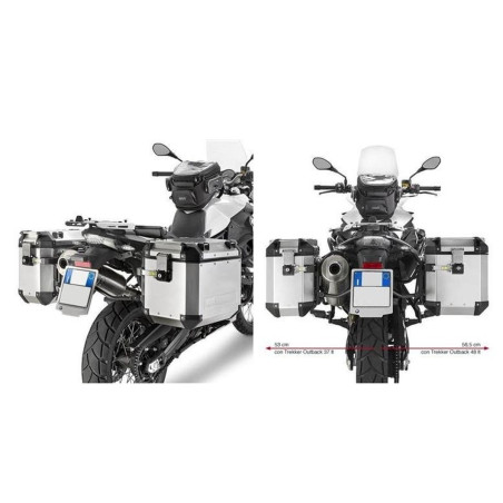 KAPPA STELAŻ KUFRÓW BOCZNYCH MONOKEY CAM SIDE BMW F 650 GS / F 800 GS (08-17), F 700 GS (13-17) - POD KUFRY KFR K'FORCE ORAZ KVG