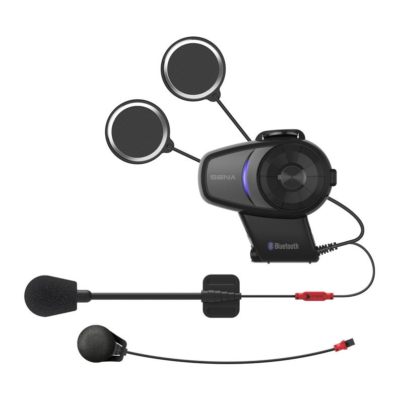SENA INTERKOM MOTOCYKLOWY 10S BLUETOOTH 4.1 DO 1600M Z UNIWERSALNYM ZESTAWEM MIKROFONÓW ( BEZ RADIA ) ( 1 ZESTAW ) (EL) - ZASTĘP