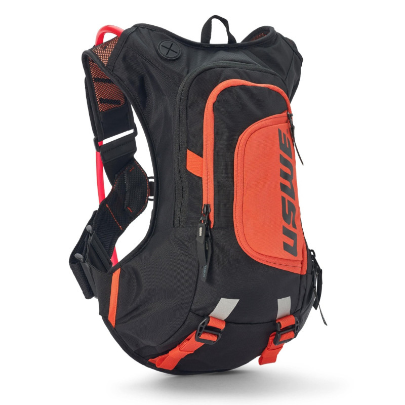 USWE CAMEL BAG MOTO HYDRO 8 KOLOR CZARNY/POMARAŃCZOWY MOTO/ROWER POJEMNOŚĆ 3 LITRY PŁYN (8L PLECAK + 3L PŁYN) - ZASTĘPUJE USWE20