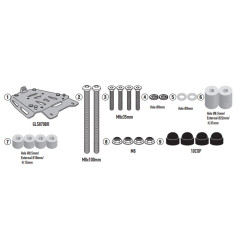 KAPPA STELAŻ KUFRA CENTRALNEGO (ANODOWANE ALUMINIUM) VOGE VALICO 900 DSX '24- ALUMINIOWY MONOKEY