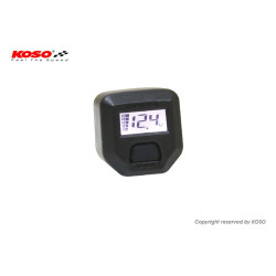 KOSO MANETKI PODGRZEWANE ZE STEROWNIKIEM (22MM/25MM 7/8-1`) DŁUGOŚĆ - 120MM ) STEROWNIK LCD - 5 POZIOMÓW GRZANIA (EL) KOLOR CHRO