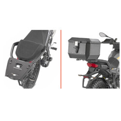 KAPPA STELAŻ KUFRA CENTRALNEGO (ANODOWANE ALUMINIUM) MOTO GUZZI STELVIO '24- ALUMINIOWY MONOKEY