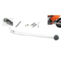 BUZZETTI STOPKA BOCZNA KTM EGS/EXC 125/200/250/300/380 '98-'07  EXC 450/520/525 '03-'07 SREBRNA (ALUMINIOWA)