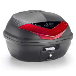 KAPPA KUFER CENTRALNY 35L MONOLOCK K355N2 Z CZERWONYMI ODBLASKAMI ( ZAWIERA PŁYTĘ ) - ZASTĘPUJE K355N