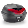 KAPPA KUFER CENTRALNY 35L MONOLOCK K355N2 Z CZERWONYMI ODBLASKAMI ( ZAWIERA PŁYTĘ ) - ZASTĘPUJE K355N