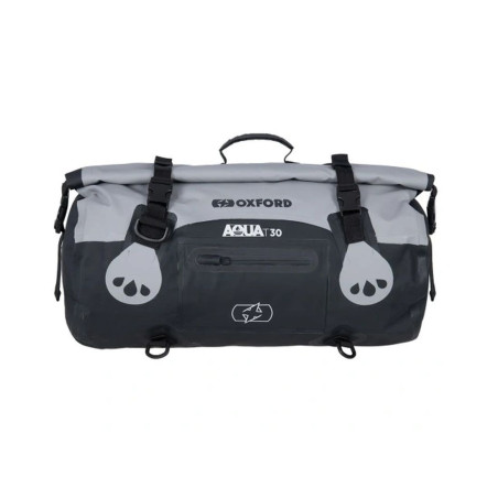 OXFORD TORBA AQUA T-30 ROLLBAG WODOODPORNA POJEMNOŚĆ 30L KOLOR CZARNY/SZARY