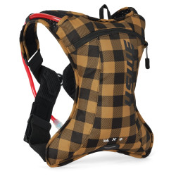 USWE CAMEL BAG OUTLANDER XC 2 FLANNEL KOLOR CZARNO-BRĄZOWY MOTO/ROWER POJEMNOŚĆ 1,5L PŁYN (2L PLECAK)