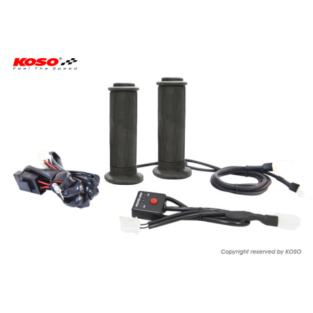 KOSO PROMOCJA MANETKI PODGRZEWANE ZE STEROWNIKIEM (22MM/25MM 7/8-1`) DŁUGOŚĆ - 130MM (HG-07 STRUKTURA) - 5 POZIOMÓW GRZANIA (OF6