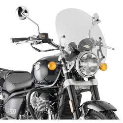KAPPA SZYBA ROYAL ENFIELD SUPER METEOR 650 '23, 38 X 42 CM PRZEZROCZYSTA - POTRZEBNE MOCOWANIE A9058AK