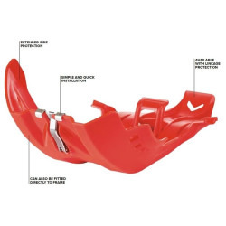 POLISPORT OSŁONA SILNIKA FORTRESS SKID PLATE Z OSŁONĄ PRO-LINK KTM SX-F 250/350 '16-22'  SXF 450 '19-22'  HUSQVARNA FC 250/350 '